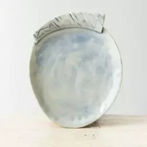 이천도자기 수묵 커피잔 받침 차 티 도자기 받침대 (WB6C535)