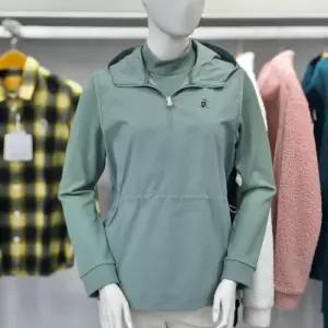 루이까스텔 FW 여성 골프 강아지 투웨이 우븐 하이브리드 후드 티셔츠 7LETS036J