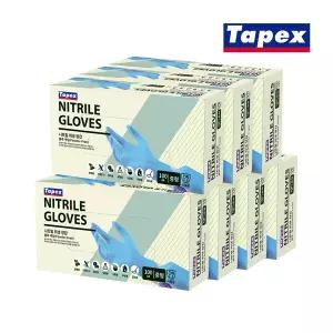 [테이팩스]무분말 니트릴장갑 100매(블루) X 7개 택1