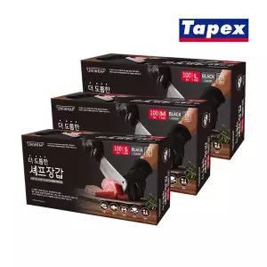 [유니랩]더 도톰한 니트릴 셰프장갑 100매(블랙) X 7개 택1