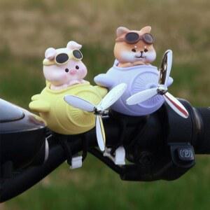 오토바이 자전거 장식 프로펠러 킥보드 인형 스쿠터