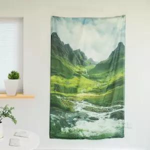 캥거 그랜드 네이처 쉬폰 풍경 감성 패브릭 포스터 인테리어 가리개 커튼 2sizes