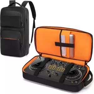 DDJ 400과 호환되는 Rexmica DJ 컨트롤러 백팩 / SB2 SB3 DDJREV1 DDJFLX4 노트북 슬리브가 있는 패딩 보관