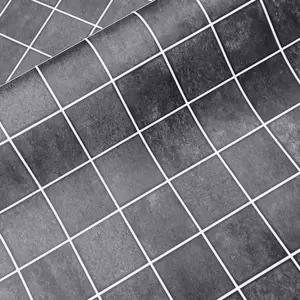 주방 타일 시트지 다크그레이 스톤 인테리어 욕실 타일 시트지 리폼 스크래치방지