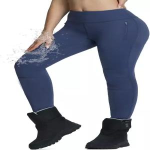 여성용 발레프 스키 바지 겨울 눈 두꺼운 플리스 안감 다리 방수 단열 하이킹 스노보드 추운 날씨 장비