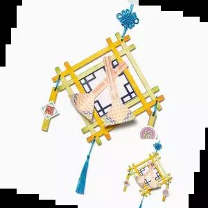 종이복조리 추석 전통 종이 복조리 벽걸이 만들기 (색동복조리)