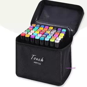 마카펜 펜세트 마커 파우치 트윈 48색 미술용 디자인 케이스klm098