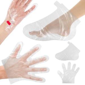 손과 발용 파라핀 왁스 라이너 200개 - 온열 용 일회용 비닐봉지, SPA