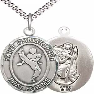 하트랜드 스토어 보이의 퓨터 오벌 세인트 크리스토퍼 무술 + 미국산 체인 초이스