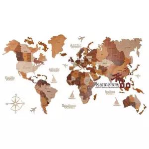 나무세계지도 거실장식 원목 글로벌 유럽 미국 사무실