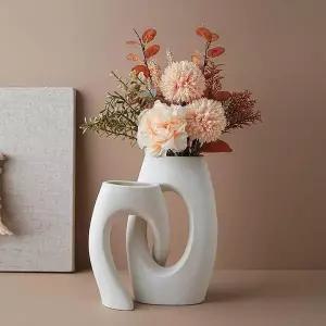 [콩심팥심]도자기 꽃병 오브제 빈티지 화병