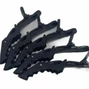 머리집게 악어 핀셋 집게핀 블랙 5P 미용실핀셋