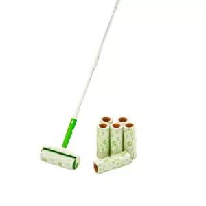 (정품) 3M 돌돌이 테이프 클리너 대형 롱핸들+리필 7개 롤크리너 돌돌이밀대 바닥청소 거실청소 스카치브라