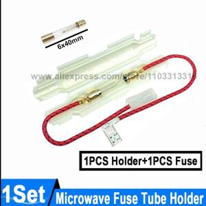 6*40mm 전자 레인지 고전압 유리 퓨즈 튜브 홀더 (와이어 포함) 5KV 0.6A 0.65A 0.7A 0.75A 0.8A 0.85A 0.9A 유리 퓨즈 홀더
