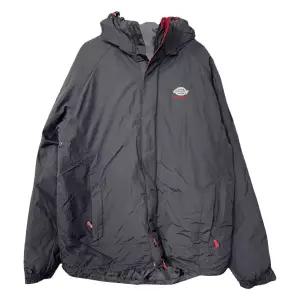 디키즈 블랙 로고 후드 패딩 점퍼 LARGE