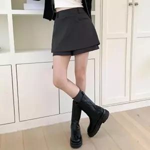 [옷자락]여성 데일리 하이웨이스트 미니스커트 치마바지