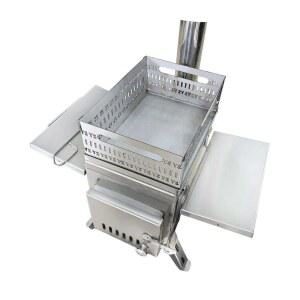 사우나 텐트 전용 2차 캠핑용 대형 화목 난로 습식 핀란드식 스팀 도어 스테인리스 기본