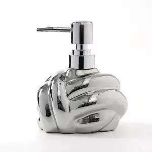 세라믹 욕실 디스펜서 모던 디자인 320ml 실버 세면대 (WFK726L)