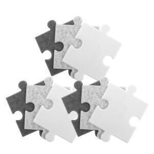 9개 펠트 벽 장식 퍼즐 보드 자가 접착식 조립식 DIY 디스플레이 타일 창의적인 사진 게시판 사무실 놀이방