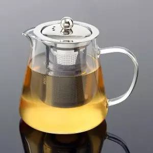 티팟 내열 유리 다향 차주전자 800ml 티포트 차우리기