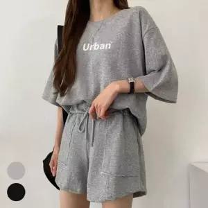 여성반팔티 여자반바지세트 트레이닝복 여성 여자