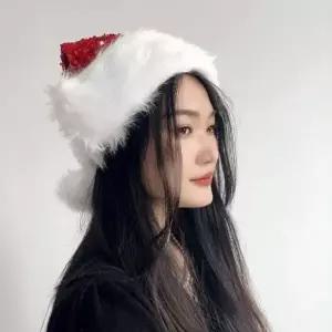 [하프클럽/알티피아]스팽글 벨벳 산타모자 파티 성탄 이벤