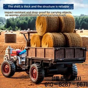 9IMOD C8836 RC 자동차 4륜 구동 트랙터 장난감 1/14 스케일 2.4GHZ 후면 패널 개폐 가능 무선 조종 농장