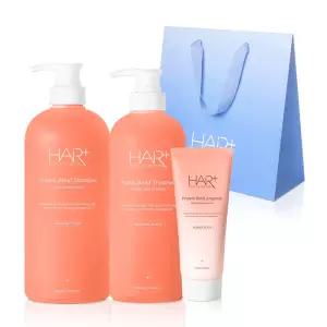 헤어플러스 모던피치 퍼퓸 단백질 열보호 집중 클리닉 선물세트 / 샴푸 트리트먼트 에센스