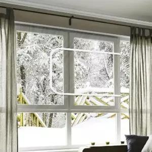 방한막 지퍼 창문 바람막는 대형 투명 방풍 비닐 WFLOGJ1