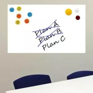 자석 벽면 화이트보드시트 스티커타입 유리 WFLPIDO