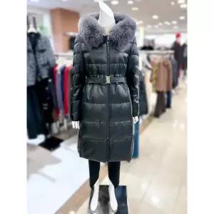 [트리아나]소고 세이브존01 폭스퍼 양가죽 구스 롱 점퍼 AL4WA10_1 (S45014324)