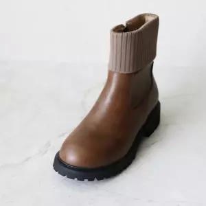 [롯데백화점]원더슈즈 [한정]천연소가죽 반클리 컴포트 쿠션 미끄럼방지 기모 워커부츠 4CM B-0010