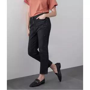 [올리비아로렌][비밀특가] 블랙 데님 배기팬츠__VVCMPYF8161