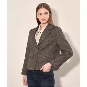 [올리비아로렌][비밀특가] 크롭 3버튼 자켓_VVCFU4F8261