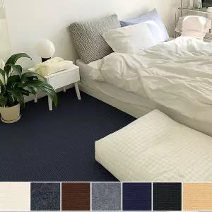 부착형 사각 매트 12P 거실 사무실 논슬립 바닥 보호 매트 인테리어 카페트 데코 타일