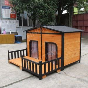 실외용 원목 특대형 강아지집 두마리 조립식 대형견집