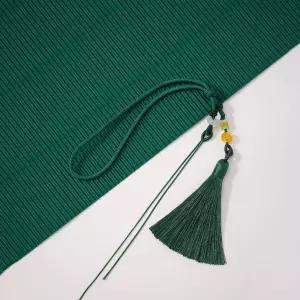 공예 빈티지 비즈 옥고리 노리개 초록색 [ABS852]