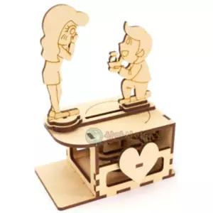 신혼부부 청혼하는 커플 오토마타 거실 장식품 만들기 과학이슈 실험활동 두뇌개발