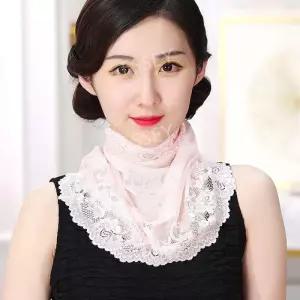레이스 베 귀 커버 얇은 스카프 여성용 목