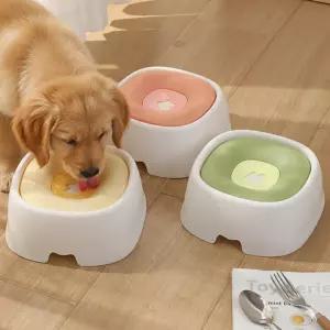 [ 티아 ] 강아지 반려견 물튀김 턱 젖음 방지 먼지 방지 서스펜션 스마트 부력 보울 1500ml 물그릇 급수기