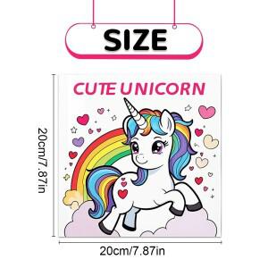 성인을 위한 유니콘 색칠하기 책 - 사랑스러운 장난기 가득한 조랑말이 등장하는 프리미엄 두꺼운 페이지