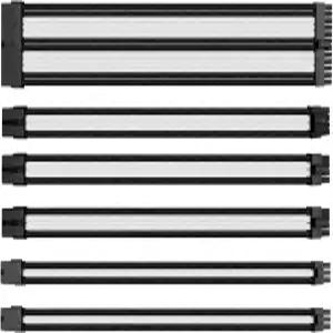 Thermaltake TtMod 슬리브 연장 전원 공급 케이블 키트 ATX /EPS /8핀 PCI-E /6핀 PCI-E(빗 포함) 흰색