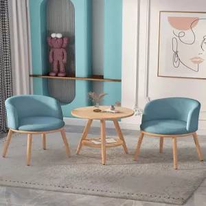 티테이블 세트 2인 2인용 원탁 원형 테이블 라운지