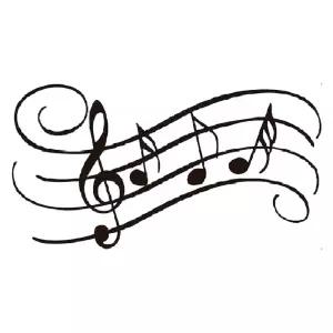 피아노 장식품 선율 오브제 벽걸이 바이올린 모양 학원 음표