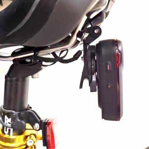 자전거 새들 활 마운트 시트 지지대 브래킷, 후방 레이더 거치대, 가민 바리아 RCT715 용 미등 부품