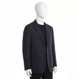 HAZZYS 남성 울 헤링본 겨울 자켓 블랙