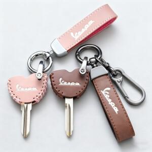 피아지오 베스파 GTS LX 스프린트 프리마베라 50 125 300 액세서리용 가죽 합금 바이크 오토바이 키 케이스