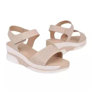 펀칭샌들힐 펀칭 샌들힐 여름 스트랩 키높이 여성 슈즈