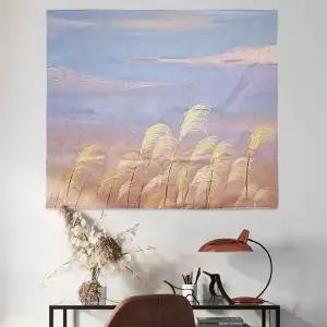 대형 패브릭 포스터 유화 갈대 M 인테리어소품 벽장식