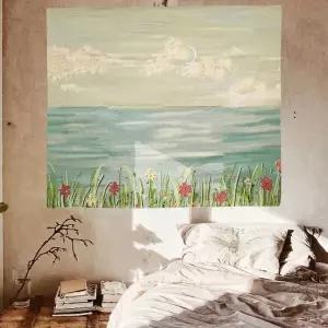 대형 패브릭 포스터 유화 수평선 M 인테리어소품 벽장